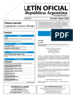 Boletín Oficial de La República Argentina, Número 33.623. 12 de Mayo de 2017