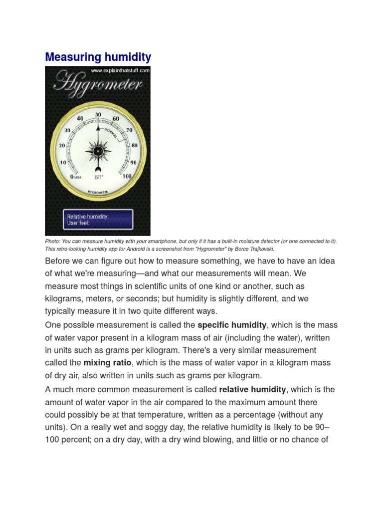 Hygrometer PDF