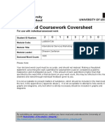 Assessed Coursework Coversheet: Leeds University Business School