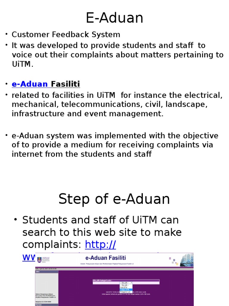 E Aduan Present Yati