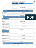 Ficha Integral Estudiantil