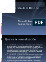 Normalizacion de La Base de Datos Elizabeth Andrea