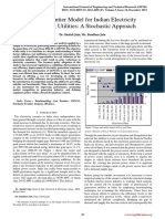 A Cost Frontier Model For Indian Electricity Generating Utilities: A Stochastic Approach