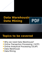 Data Warehouse and Data Mining