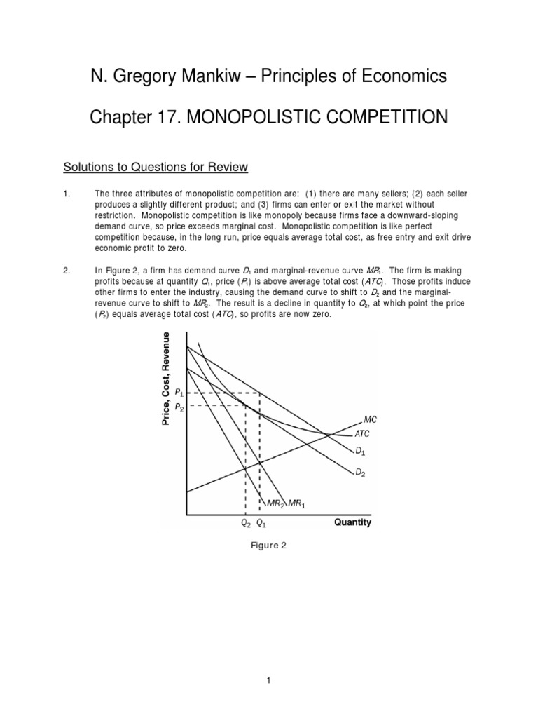 Monopolistic Competition Insights | PDF | Monopoly | Perfect Competition