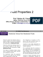 Fluid Properties 2: Prof. Balázs M. Fekete