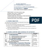 Course - Plan - 2009 - Semester - II (Power System Planning)
