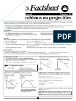 Physics Factsheet: Solving Problems on Projectiles