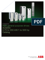 ABB General Purpose Drives: ACS550 0.75 To 355 kW/1 To 500 HP Catalog