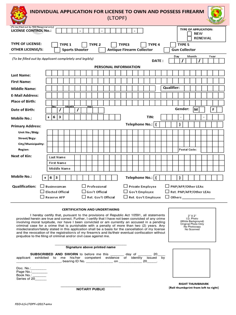 Ltopf Individual Application Form PDF PDF Virtue Government