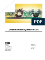 ANSYS Fluent Battery Module Manual PDF