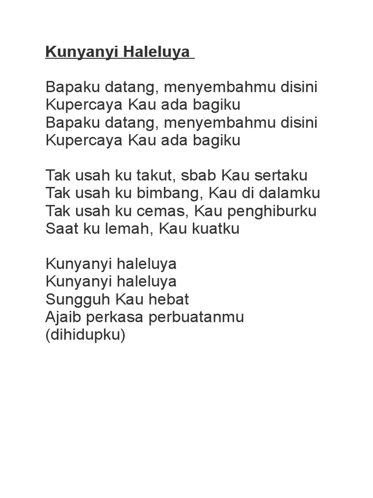 Kunyanyi Haleluya