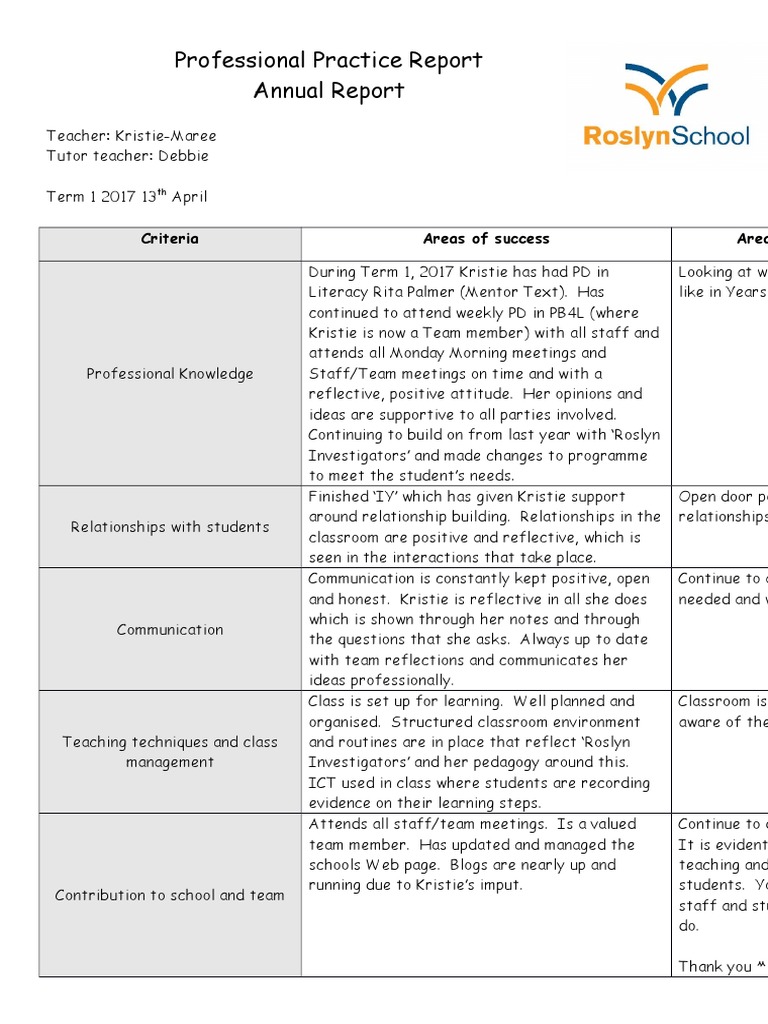 professional practice report prt t1 2017 | Educational Technology ...