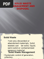 Solid Waste Management and Disposal1