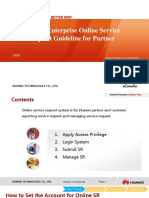 Huawei Enterprise Online Service Request Guideline For Partner-V3.0