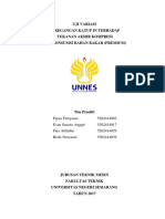 Uji Variasi Keregangan Katup in Vs Tekanan Akhir Kompresi Dan Konsumsi