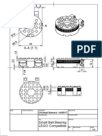 LEGO Compatible Compact Ball Bearing Drawing