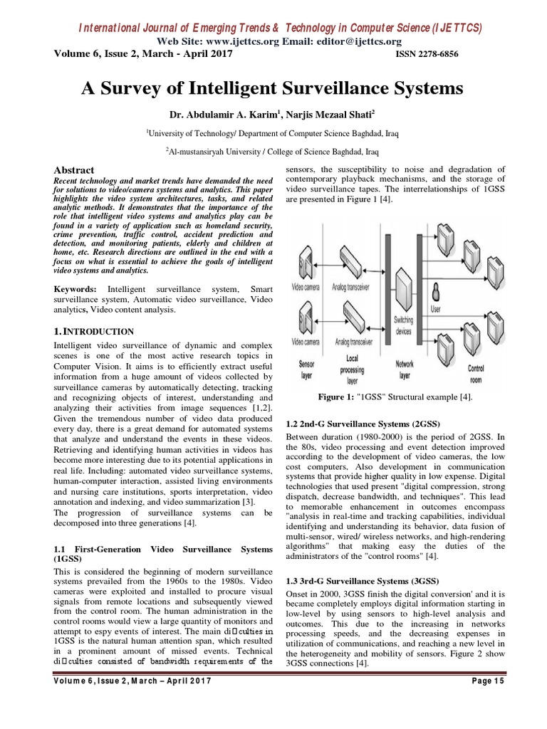 A Survey of Intelligent Surveillance Systems | PDF | Art