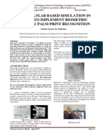 Using Matlab Based Simulation in Order To Implement Biometric Secrutiy Palm Print Recognition