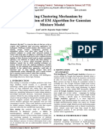 Enhancing Clustering Mechanism by Implementation of EM Algorithm For Gaussian Mixture Model