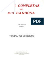 Trabalhos jurídicos de Rui Barbosa em defesa da liberdade de imprensa e dos direitos civis