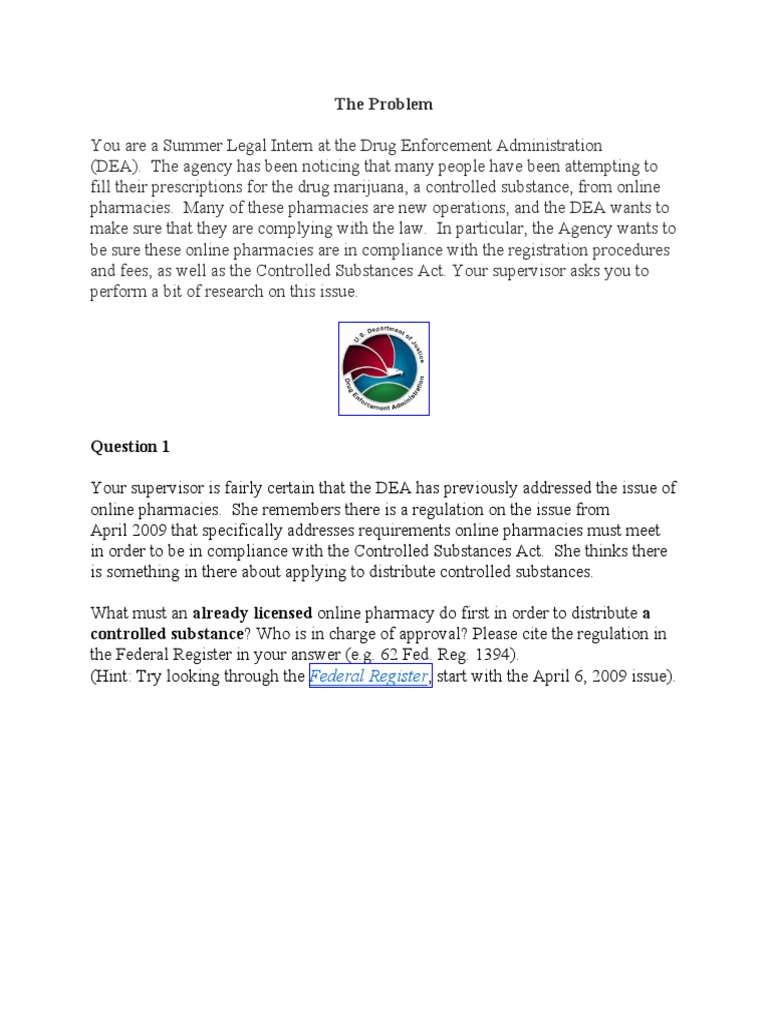 DEA Guidelines for Online Pharmacies | PDF | Drug Enforcement ...