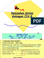 Pemisahan Kation Golongan IIA,B