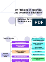 Curriculum Planning in Technical and Vocational Education