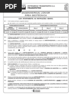 Prova 8 - Engenheiro(a) Júnior - Área Geotécnica