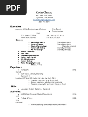 Share Able Resume