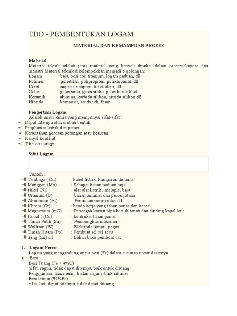 Tdo Pembentukan Logam