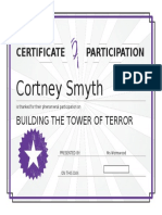 certificate of participation