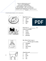 Pentaksiran Pertengahan Tahun 2017 Bahasa Inggeris (Ppki Cemerlang) (1jam 30 Minit) NAMA: - KELAS