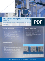 750 Joule Charpy Impact Testing Machine