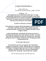 Doa Majlis Perhimpunan