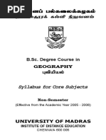 BSC Geography