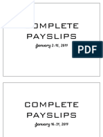 Complete Payslips: January