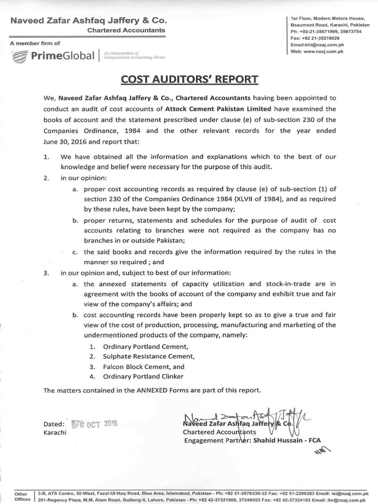 Cost AUdit Report 2016 PDF PDF