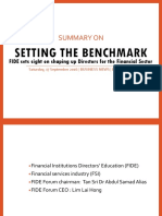 Setting the Benchmark- FIDE sets sight on shaping up Directors for the Financial Sector