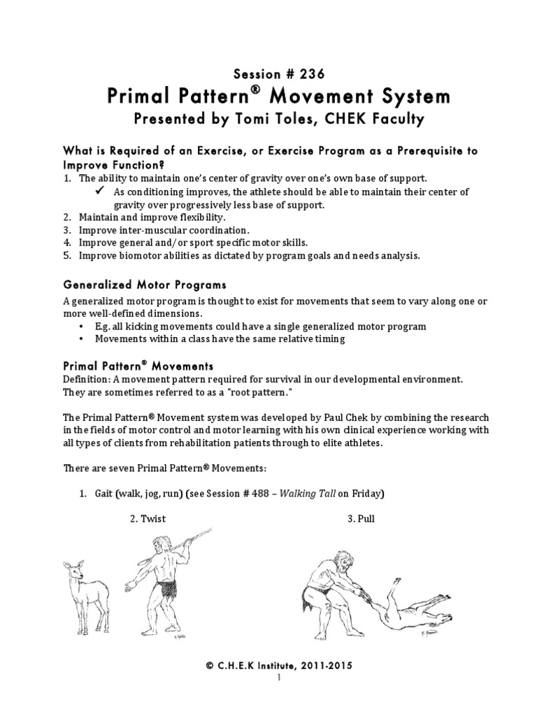 236 Primal Pattern Movement System Toles T | PDF | Recreation ...