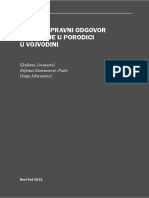 Krivicno Pravni Odgovor Na Nasilje U Porodici U Vojvodini