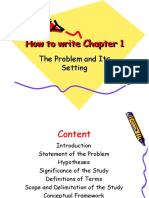 How to write dissertation chapter 1