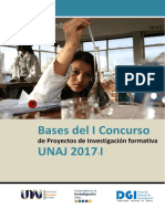 Bases I Concurso de Proyectos de Investigación Formativa UNAJ 2017