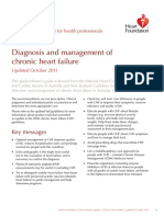 Diagnosis and Management of Chronic Heart Failure: Key Messages