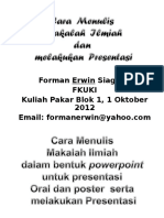 1 Cara Menulis Makalah Ilmiah Dalam Bentuk Powerpoint Untuk