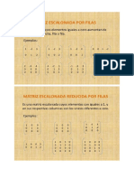 Matrices Escalonadas