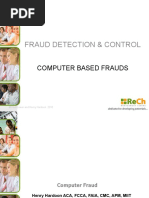 Fraud Detection & Control: Computer Based Frauds