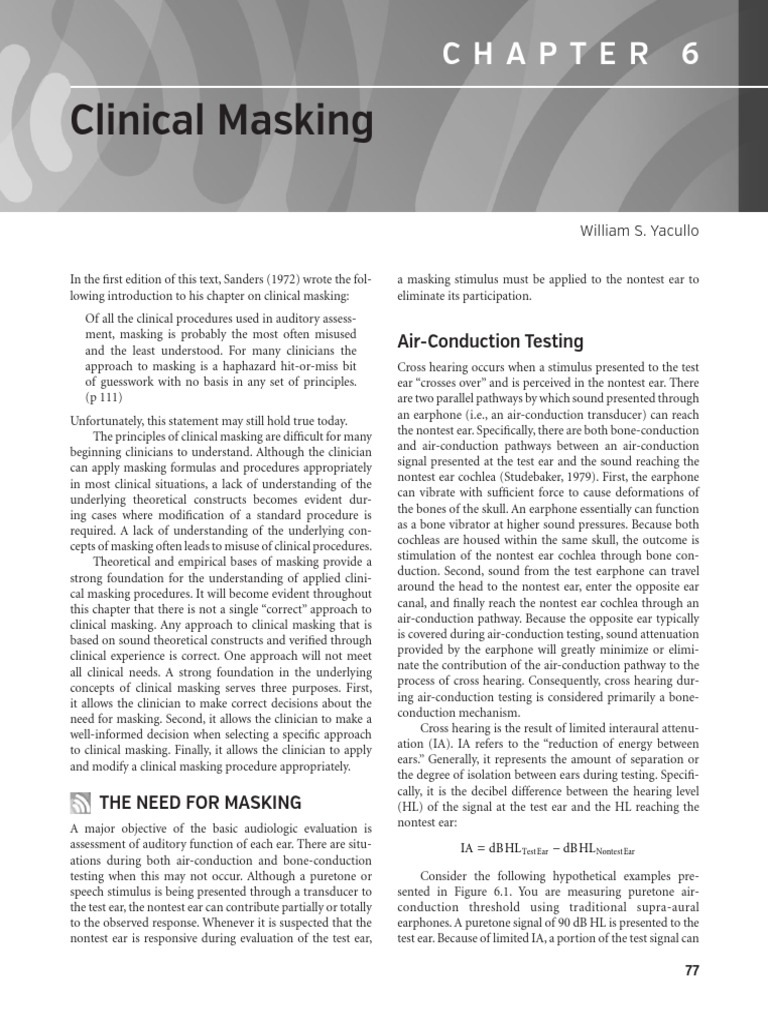 Libro. Handbook of Clinical Audiology - Katz, Jack (SRG) - 95-104 | PDF ...