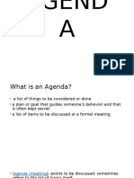 Agenda