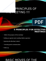 Basic Principles of The Meeting